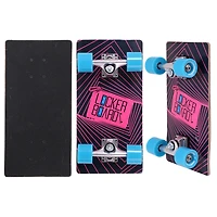 Locker Board Cruz 17" Skateboard, Portable Maple Wood Kids Lockerboard Fits in Backpack & Locker