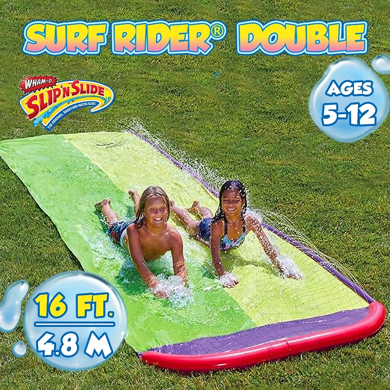 Slip 'N Slide Surf Rider Double Sliding Lanes 16ft
