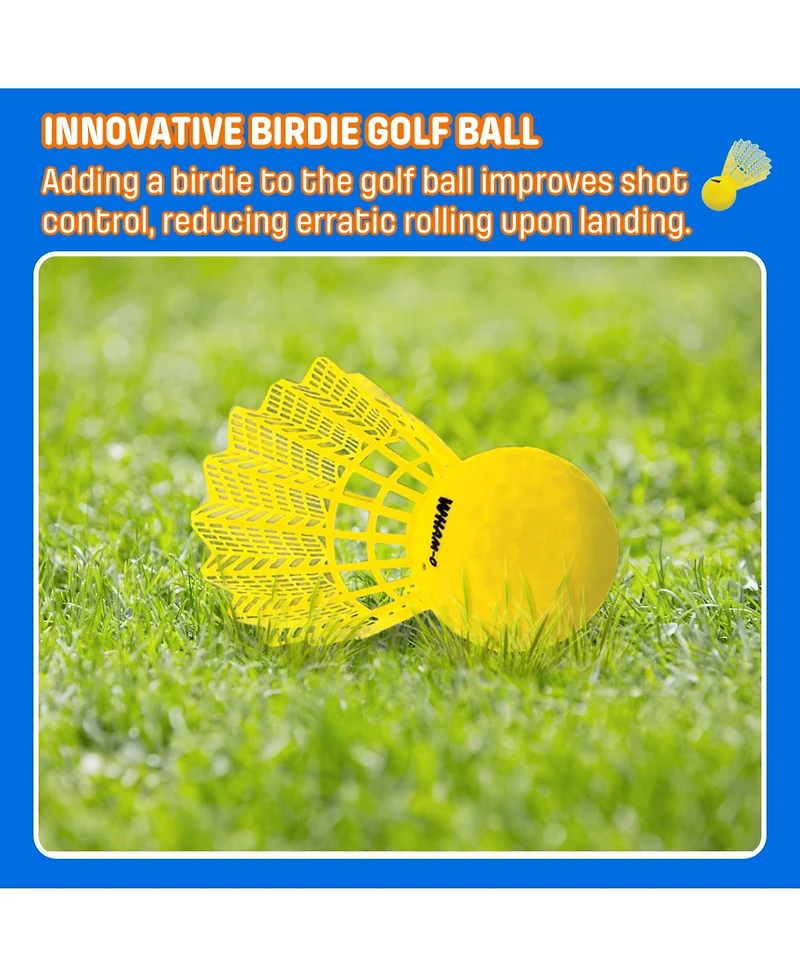 Birdie Golf Set Backyard Golf Game for Kids and Adults, Active Play Outdoor Golf Game Set for Family Fun on The Lawn