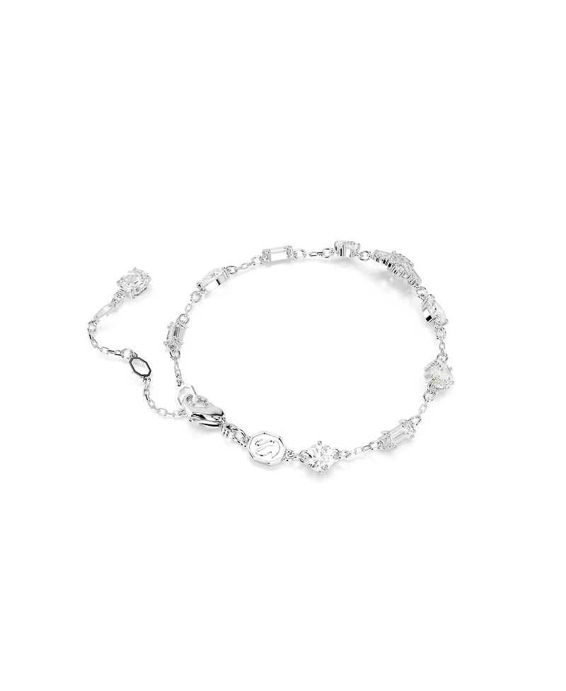 Swarovski Snowflake White Rhodium Plated Idyllia Bracelet