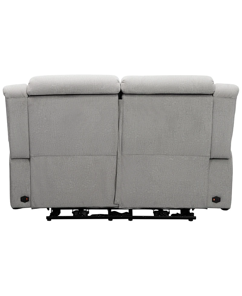 Abbyson Living 64" Power Fabric Reclining Loveseat