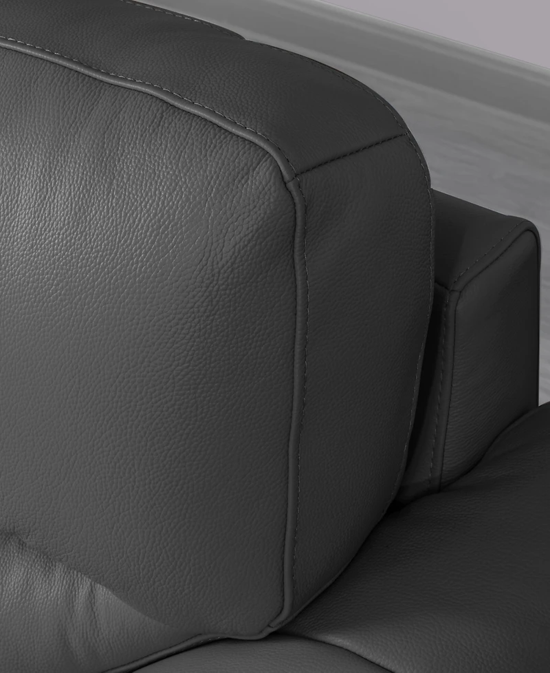 Abbyson Living 70" Top Grain Leather Loveseat
