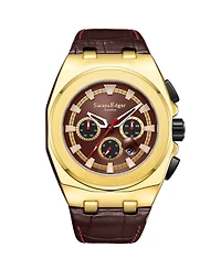 SE01431 Swan & Edgar Hand Assembled Versatility Automatic Gold Brown