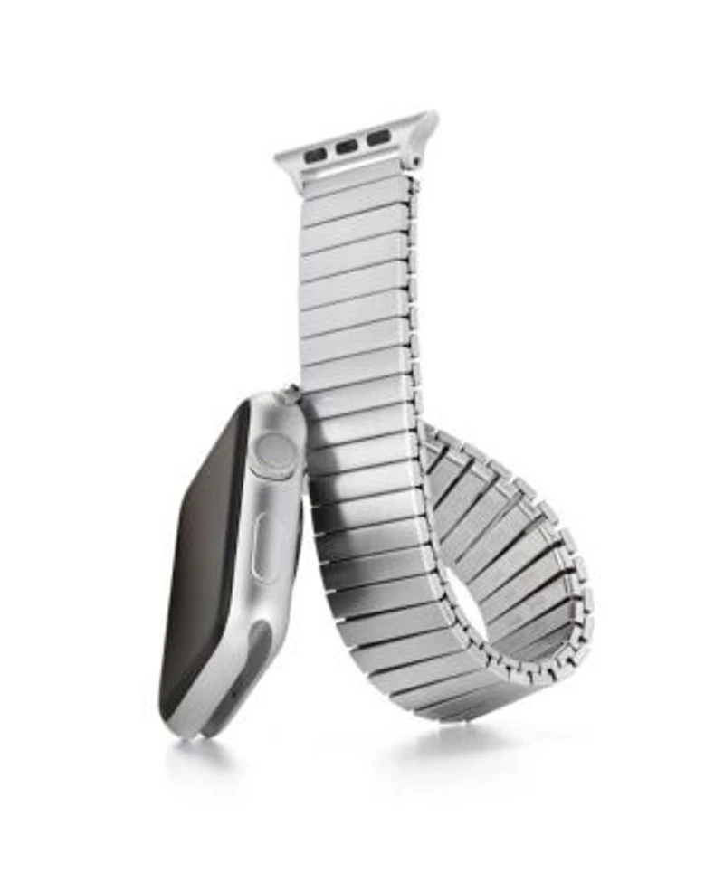 Speidel Twist O Flex Band Compatible For Use With The Apple Watch Series 1 8 42 44 45mm In Brushed Size 12
