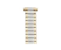 Speidel Ladies 10-14MM Twist-o-Flex Classic with Curved Adjustable End- Dual Tone