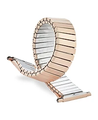 Speidel Men's Twist-o-Flex Tapered 18-24MM Adjustable End Bands Rose Gold- Regular, Straight End