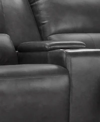 Abbyson Living 78" Leather Power Reclining Loveseat