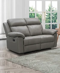 Abbyson Living 63" Leather Manual Reclining Loveseat