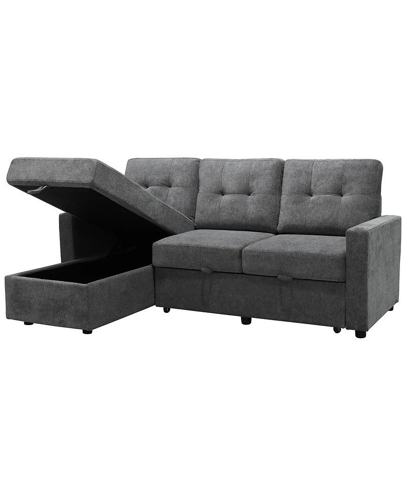 Abbyson Living 83" Fabric Storage Sofa Bed