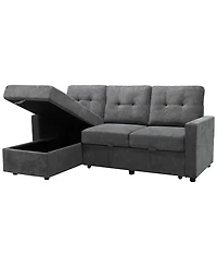 Abbyson Living 83" Fabric Storage Sofa Bed