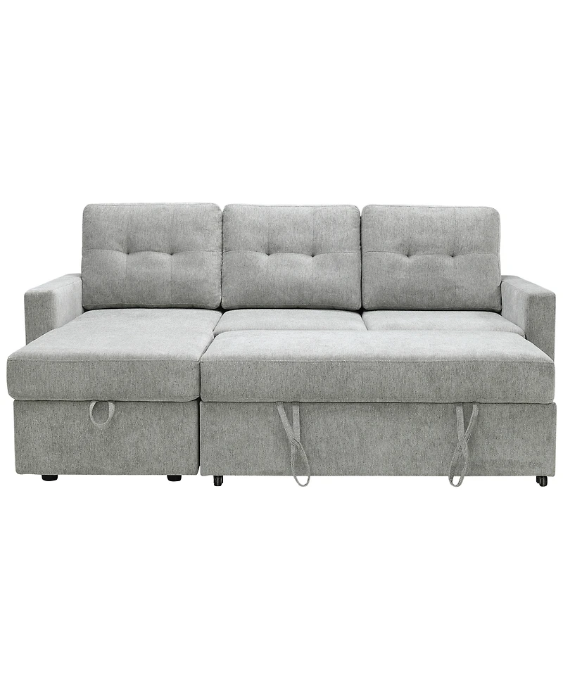 Abbyson Living 83" Fabric Storage Sofa Bed