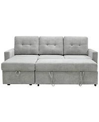 Abbyson Living 83" Fabric Storage Sofa Bed