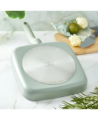 BergHOFF Balance Non-stick Ceramic Grill Pan 10", Recycled Aluminum