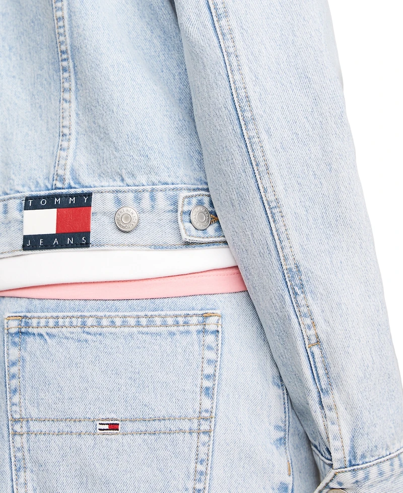 Tommy Jeans Women's Izzie Slim-Fit Distressed Denim Jacket
