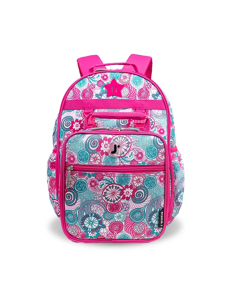 J World Boys Duet 16" Backpack With Detachable Lunch Box
