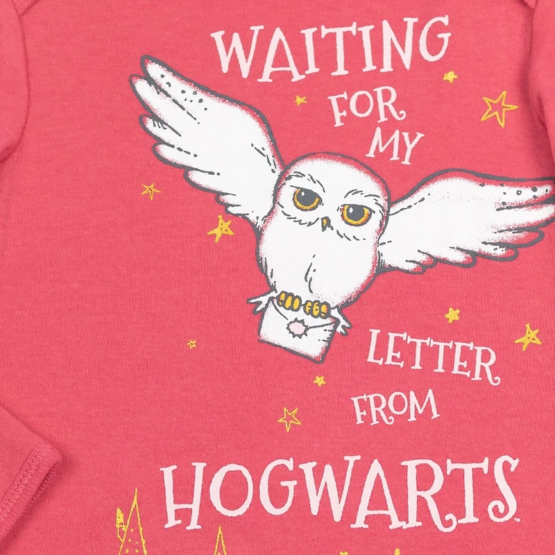 Harry Potter Baby Girls Hedwig 3 Pack Long Sleeve Swaddle Sleeper Gown