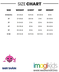 Baby Shark Baby Girls Pinkfong Shark T-Shirt
