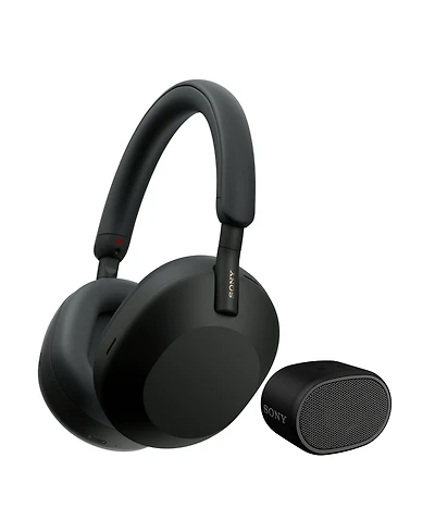 Sony Wh-1000XM5 Wireless Over-Ear Headphones (Black) with Bluetooth Speaker