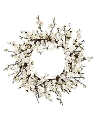 Slickblue Plum Blossom Wreath - Elegant Floral Accent for Home and Office Decor
