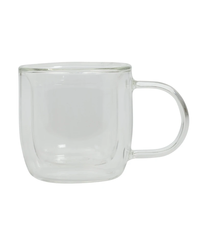 Mr. Coffee Salon Espresso 3 Oz Double Wall Insulated Glasses Mugs (Set of 2)