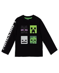 Minecraft Boys Mobs 2 Pack Long Sleeve Graphic T-Shirt [SizeDescription1]