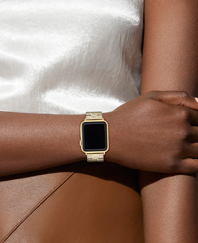 Coach Women's Gold Stainless Steel Bracelet for Apple Watch 38mm, 40mm, 41mm