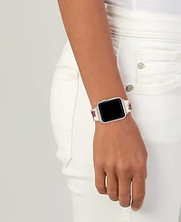 Coach Women's Chalk Floral Print Silicone Strap for Apple Watch 38mm, 40mm, 41mm