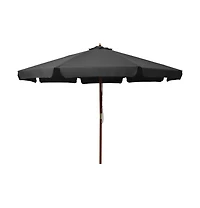 Garden Parasol with Wooden Pole 129.9" Anthracite