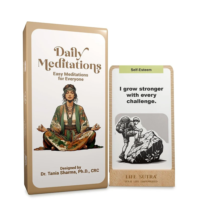 Daily Meditation Affirmations for Women & Men 80 Meditation Cards for Adults Mindful Affirmation Cards to Boost Confidence Mindfulness Meditation Exer