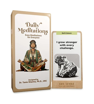 Daily Meditation Affirmations for Women & Men 80 Meditation Cards for Adults Mindful Affirmation Cards to Boost Confidence Mindfulness Meditation Exer