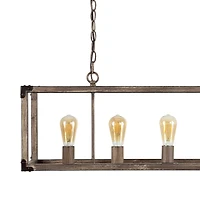 Jonathan Y Magnolia Adjustable Iron Rustic Farmhouse Led Pendant