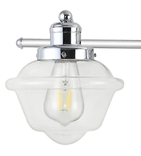 Jonathan Y Orleans Iron/Glass Schoolhouse Led Vanity Light