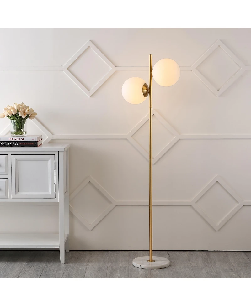 Jonathan Y Oscar Modern Parisian Candlestick Iron Led Floor Lamp