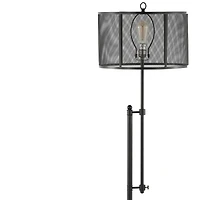 Jonathan Y Noah Modern Industrial Iron Height Adjustable Led Floor Lamp