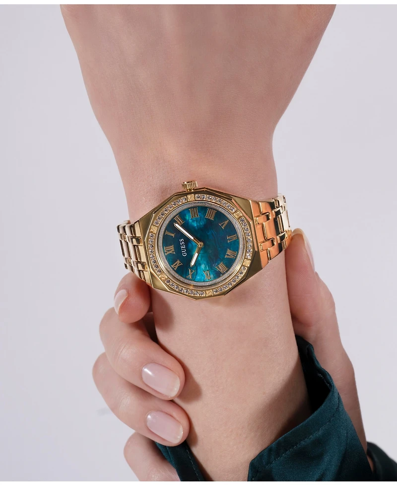 Guess Women's Analog Gold Stainless Steel Watch 36mm