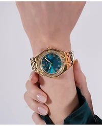 Guess Women's Analog Gold Stainless Steel Watch 36mm