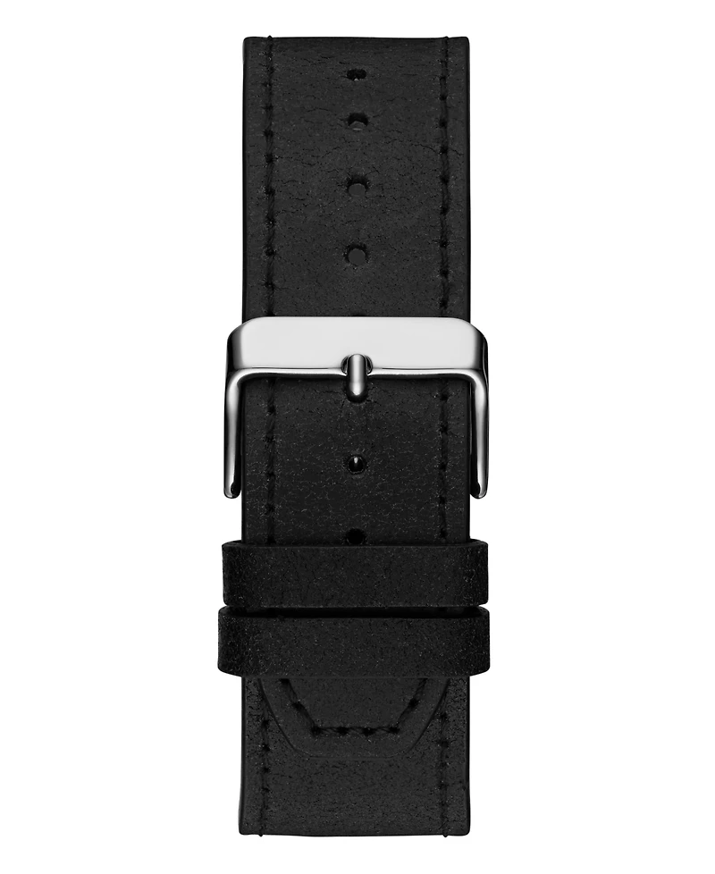 Guess Men's Multi-Function Black Genuine Leather Watch 41mm