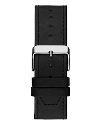 Guess Men's Multi-Function Black Genuine Leather Watch 41mm