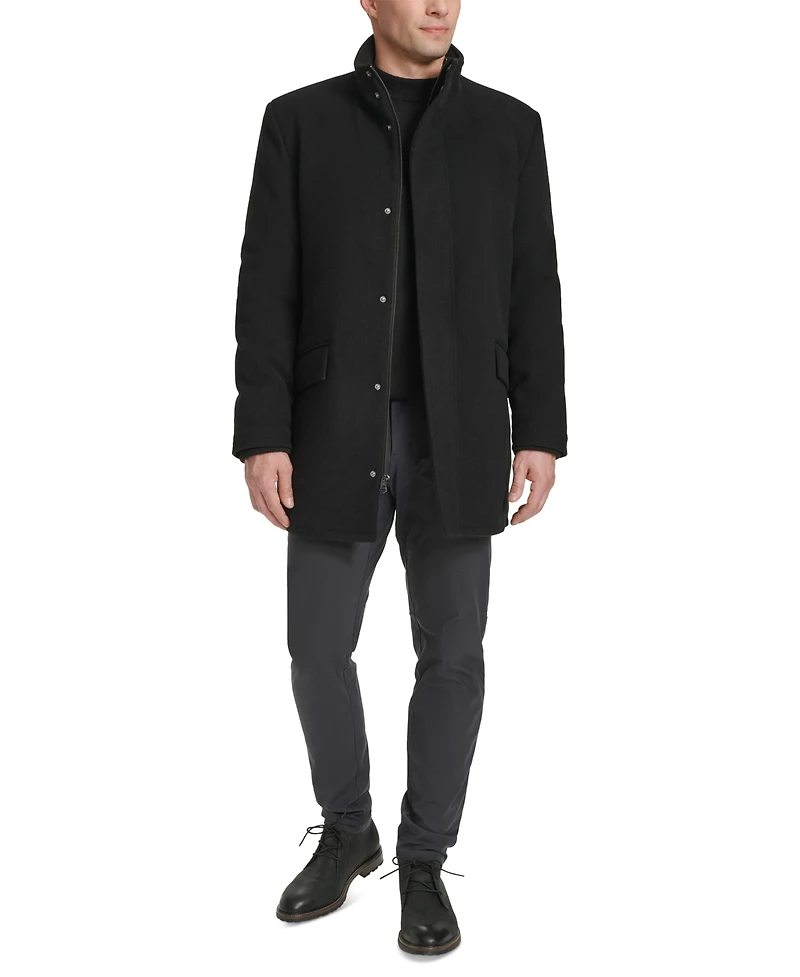 Cole Haan Men's Full-Zip Stand-Collar Car Coat