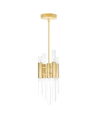 Cwi Lighting 16" Metal Orgue 9 Light Mini Pendant