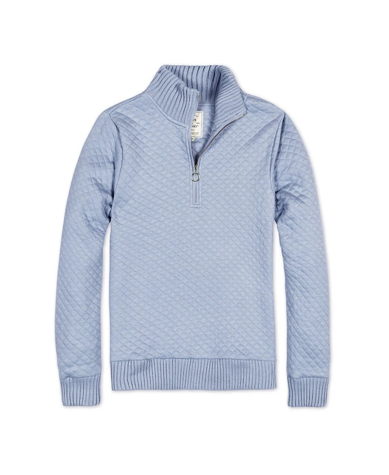 Hope & Henry Women's Quilted Half Zip Pullover