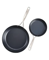 Babish 12-Piece Mixed Material (Stainless Steel, Carbon Steel, & Aluminum) Professional Grade Cookware Set W/ Baking Sheets