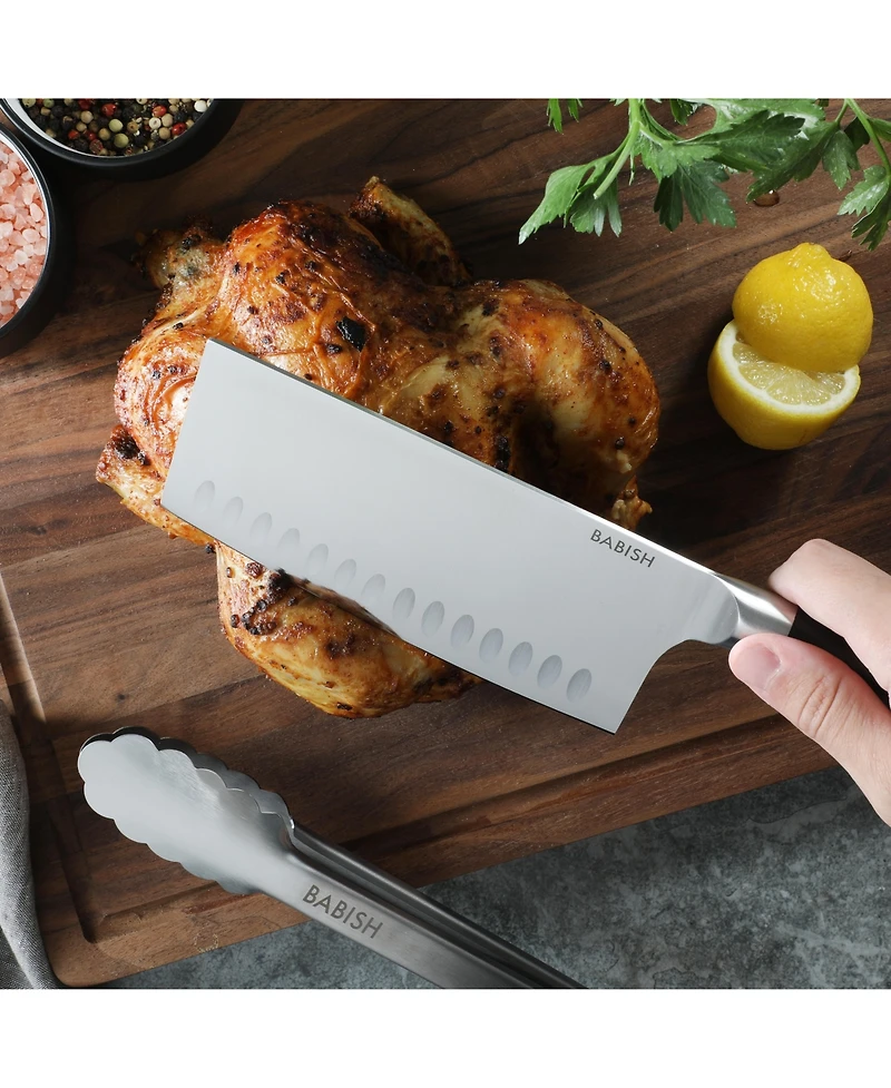 Babish High-Carbon 1.4116 German Steel 6.5 Inch Full Tang, Forged Clever Knife