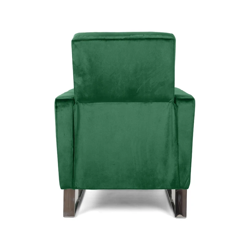 Streamdale Modern Glam Velvet Recliner Chair with Push-Back Function