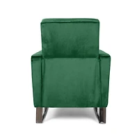 Streamdale Modern Glam Velvet Recliner Chair with Push-Back Function