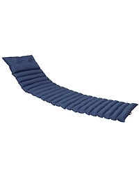 Streamdale Navy Blue Outdoor Lounge Chair Cushion Set