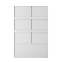 Streamdale Modern 4-Drawer 4-Shelf Sliding Barn Door Wardrobe Armoire