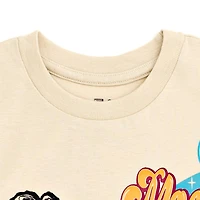 Moon Girl and Devil Dinosaur Little Girls Oversized Drop Shoulder T-Shirt Shorts Outfit Set