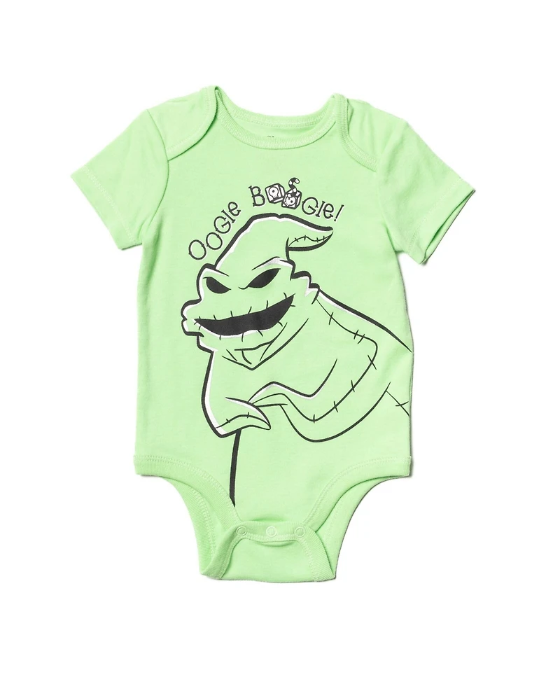 Nightmare Before Christmas Baby Boys Bodysuit Pants and Hat 3 Piece Outfit Set