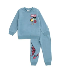 Avengers Toddler Boys Marvel Fleece Sweatshirt and Pants Outfit Set